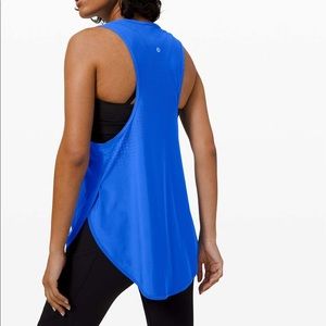 All run long tank white lululemon